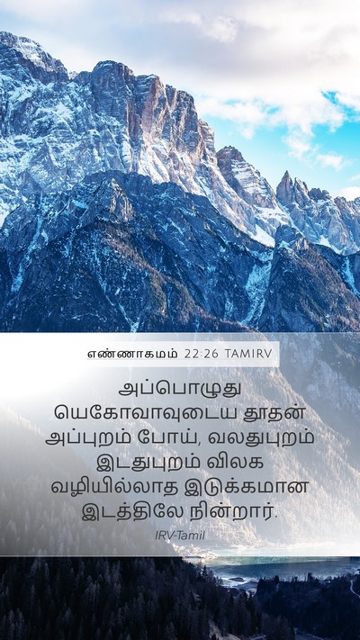 எண்ணாகமம் 22:26 TAMIRV Mobile Phone Wallpaper - அப்பொழுது - Mobile Bible Verse Wallpaper
