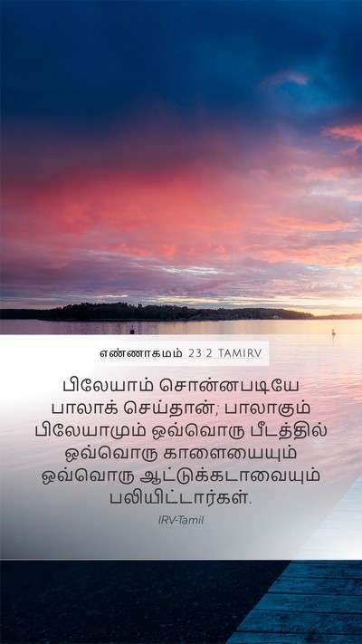 எண்ணாகமம் 23:2 TAMIRV Bible Verse Image