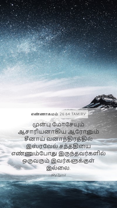 எண்ணாகமம் 26:64 TAMIRV Bible Verse Image