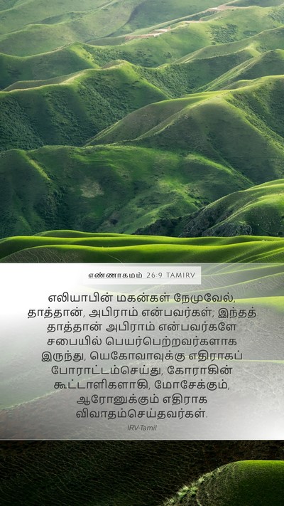 எண்ணாகமம் 26:9 TAMIRV Bible Verse Image