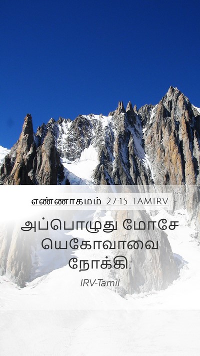எண்ணாகமம் 27:15 TAMIRV Mobile Phone Wallpaper - அப்பொழுது மோசே - Mobile Bible Verse Wallpaper
