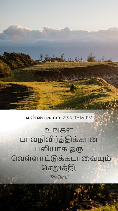 எண்ணாகமம் 29:5 TAMIRV Bible Verse Image