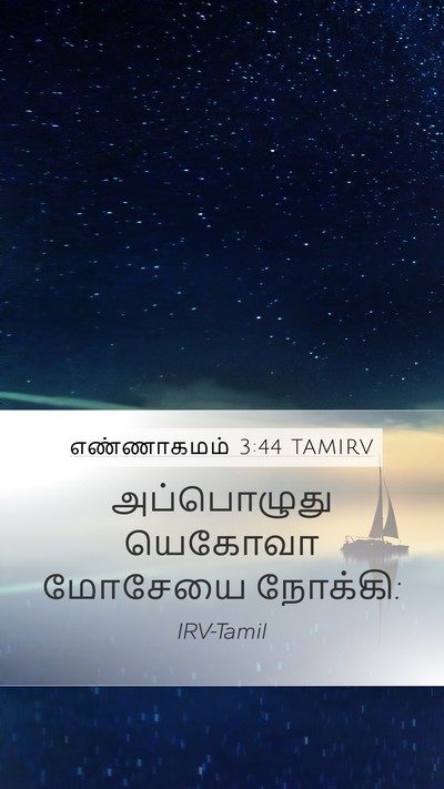 எண்ணாகமம் 3:44 TAMIRV Mobile Phone Wallpaper - அப்பொழுது யெகோவா - Mobile Bible Verse Wallpaper