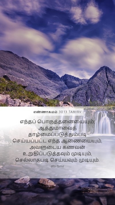 எண்ணாகமம் 30:13 TAMIRV Mobile Phone Wallpaper - எந்தப் - Mobile Bible Verse Wallpaper