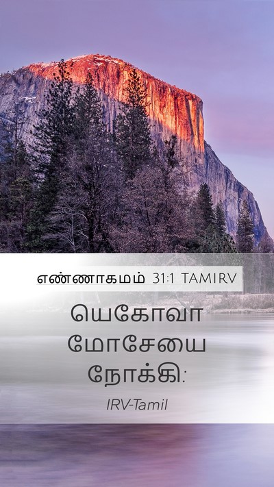 எண்ணாகமம் 31:1 TAMIRV Mobile Phone Wallpaper - யெகோவா மோசேயை - Mobile Bible Verse Wallpaper