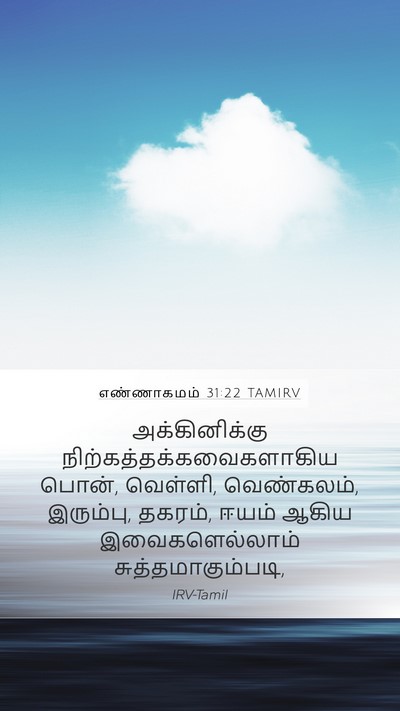 எண்ணாகமம் 31:22 TAMIRV Bible Verse Image