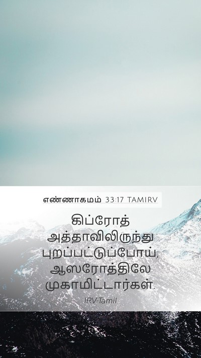எண்ணாகமம் 33:17 TAMIRV Bible Verse Image