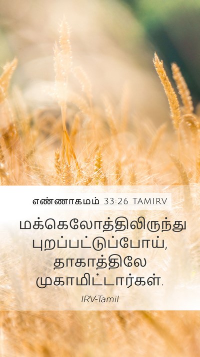 எண்ணாகமம் 33:26 TAMIRV Mobile Phone Wallpaper -  - Mobile Bible Verse Wallpaper