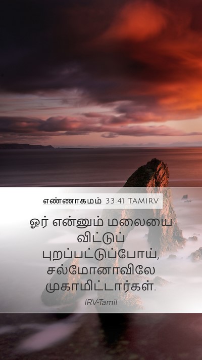 எண்ணாகமம் 33:41 TAMIRV Mobile Phone Wallpaper - ஓர் என்னும் மலையை - Mobile Bible Verse Wallpaper