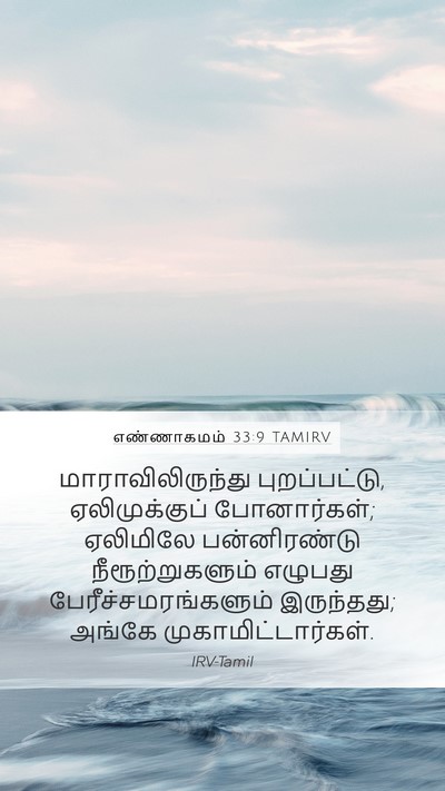 எண்ணாகமம் 33:9 TAMIRV Bible Verse Image