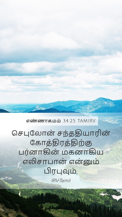 எண்ணாகமம் 34:25 TAMIRV Mobile Phone Wallpaper - செபுலோன் - Mobile Bible Verse Wallpaper