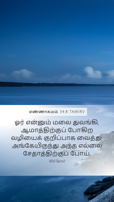 எண்ணாகமம் 34:8 TAMIRV Mobile Phone Wallpaper - ஓர் என்னும் மலை - Mobile Bible Verse Wallpaper