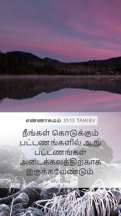 எண்ணாகமம் 35:13 TAMIRV Mobile Phone Wallpaper - நீங்கள் - Mobile Bible Verse Wallpaper