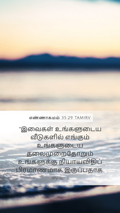 எண்ணாகமம் 35:29 TAMIRV Bible Verse Image