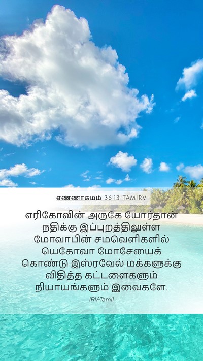 எண்ணாகமம் 36:13 TAMIRV Bible Verse Image