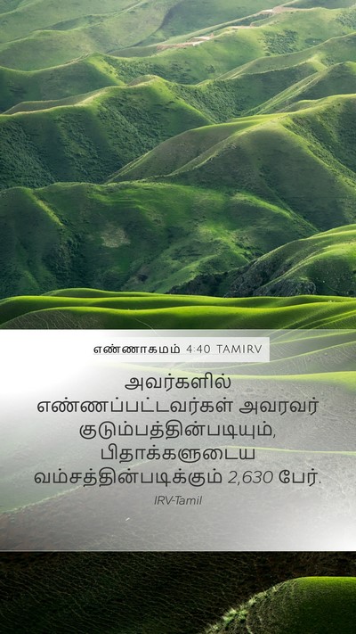 எண்ணாகமம் 4:40 TAMIRV Mobile Phone Wallpaper - அவர்களில் - Mobile Bible Verse Wallpaper