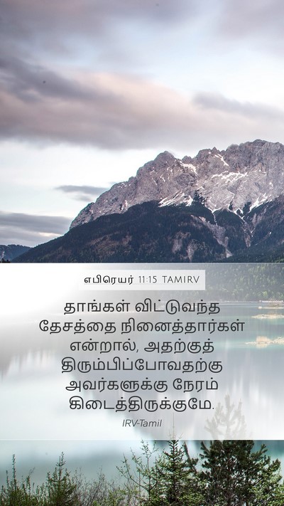 எபிரெயர் 11:15 TAMIRV Bible Verse Image