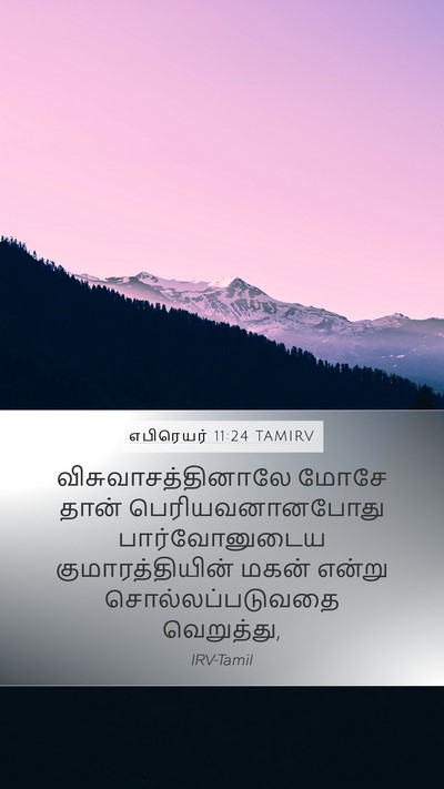 எபிரெயர் 11:24 TAMIRV Bible Verse Image