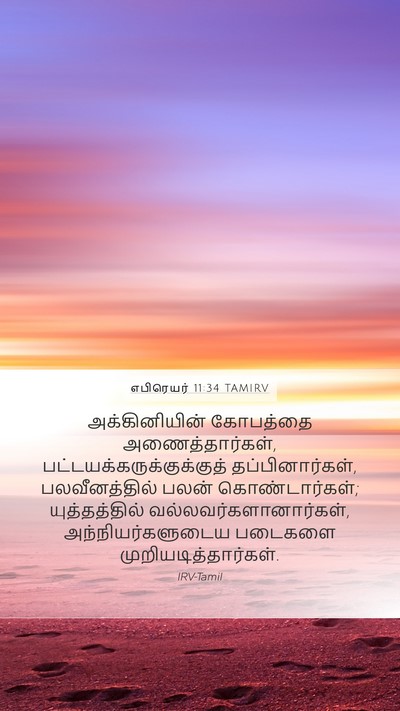 எபிரெயர் 11:34 TAMIRV Bible Verse Image