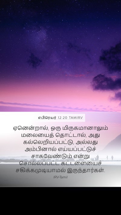 எபிரெயர் 12:20 TAMIRV Bible Verse Image