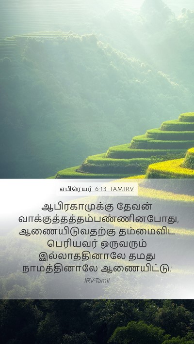 எபிரெயர் 6:13 TAMIRV Bible Verse Image