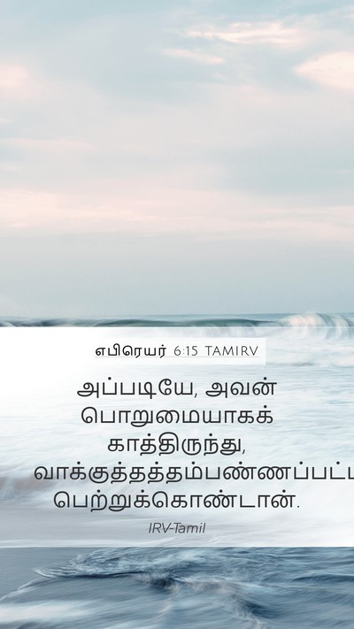 எபிரெயர் 6:15 TAMIRV Bible Verse Image