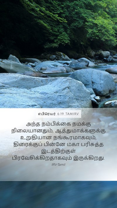 எபிரெயர் 6:19 TAMIRV Bible Verse Image
