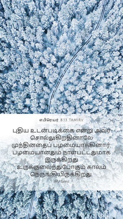 எபிரெயர் 8:13 TAMIRV Bible Verse Image