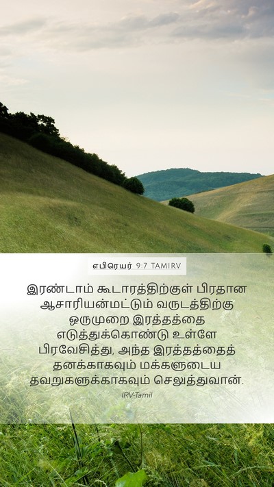 எபிரெயர் 9:7 TAMIRV Bible Verse Image