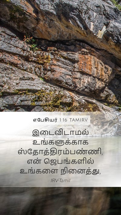 எபேசியர் 1:16 TAMIRV Bible Verse Image