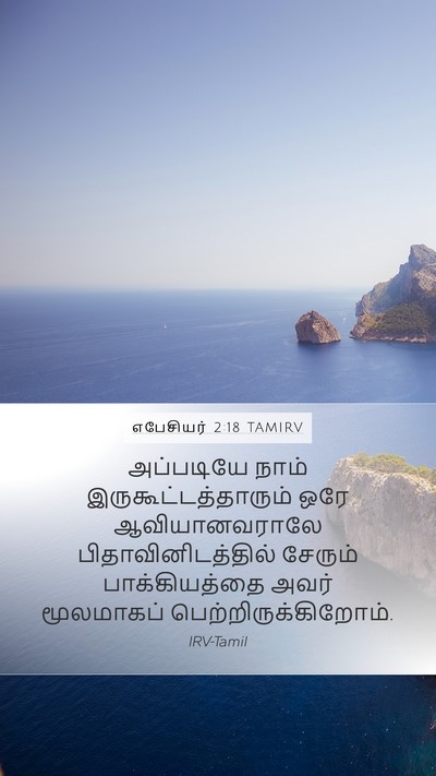 எபேசியர் 2:18 TAMIRV Bible Verse Image