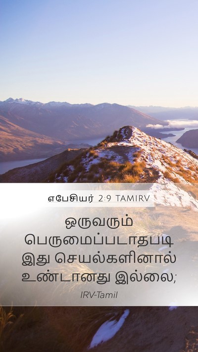 எபேசியர் 2:9 TAMIRV Bible Verse Image