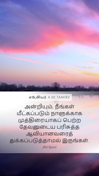 எபேசியர் 4:30 TAMIRV Bible Verse Image