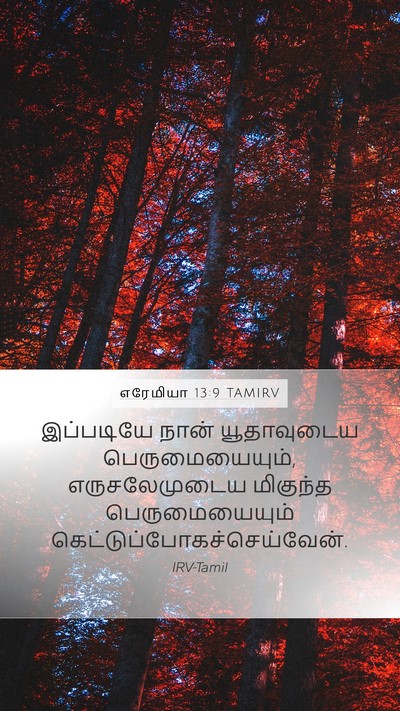 எரேமியா 13:9 TAMIRV Bible Verse Image