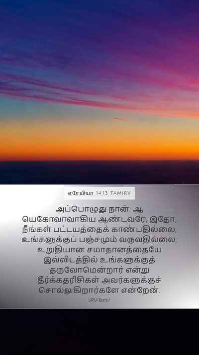 எரேமியா 14:13 TAMIRV Bible Verse Image