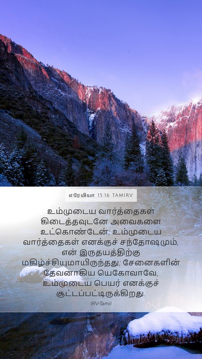எரேமியா 15:16 TAMIRV Bible Verse Image