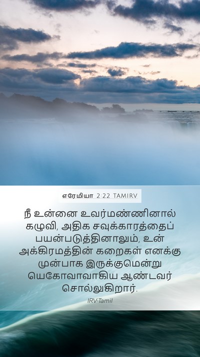 எரேமியா 2:22 TAMIRV Bible Verse Image