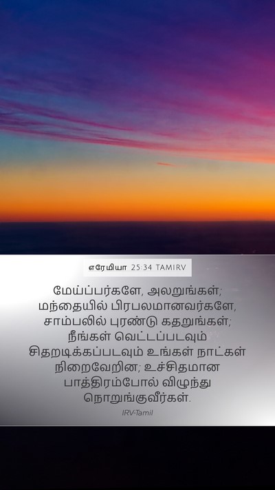 எரேமியா 25:34 TAMIRV Bible Verse Image