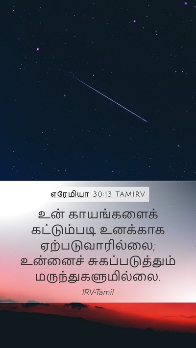 எரேமியா 30:13 TAMIRV Bible Verse Image