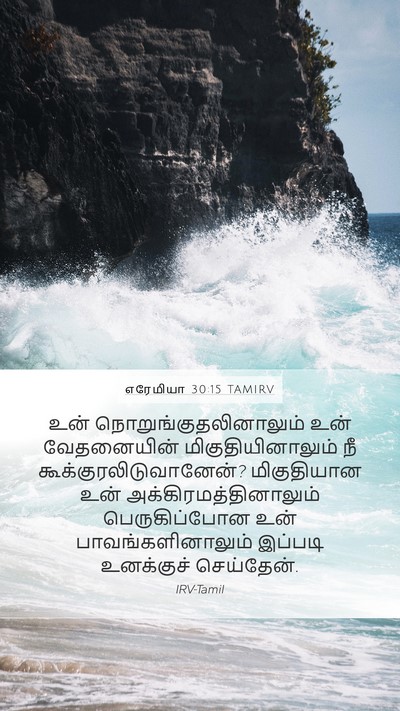 எரேமியா 30:15 TAMIRV Bible Verse Image