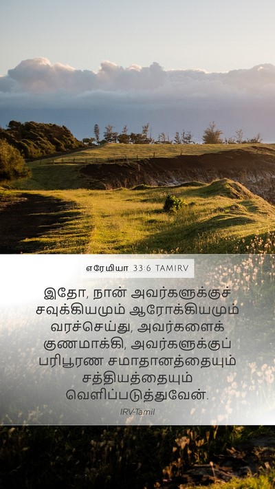 எரேமியா 33:6 TAMIRV Bible Verse Image