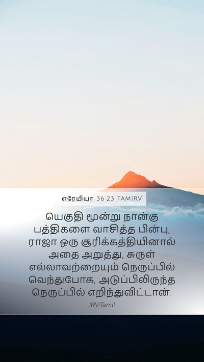 எரேமியா 36:23 TAMIRV Bible Verse Image