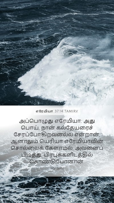எரேமியா 37:14 TAMIRV Bible Verse Image