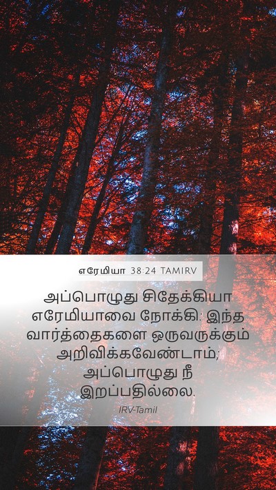 எரேமியா 38:24 TAMIRV Mobile Phone Wallpaper - அப்பொழுது - Mobile Bible Verse Wallpaper