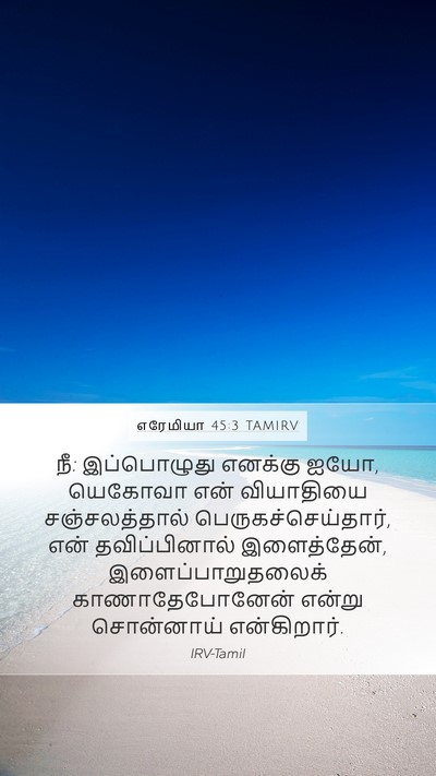 எரேமியா 45:3 TAMIRV Bible Verse Image