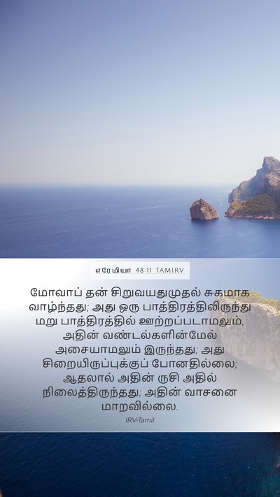 எரேமியா 48:11 TAMIRV Bible Verse Image