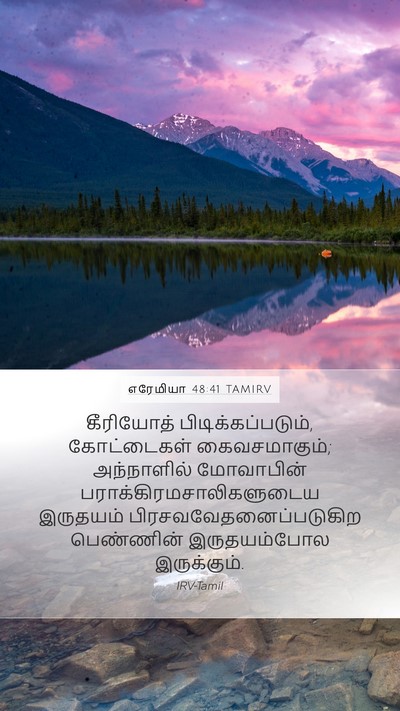 எரேமியா 48:41 TAMIRV Bible Verse Image