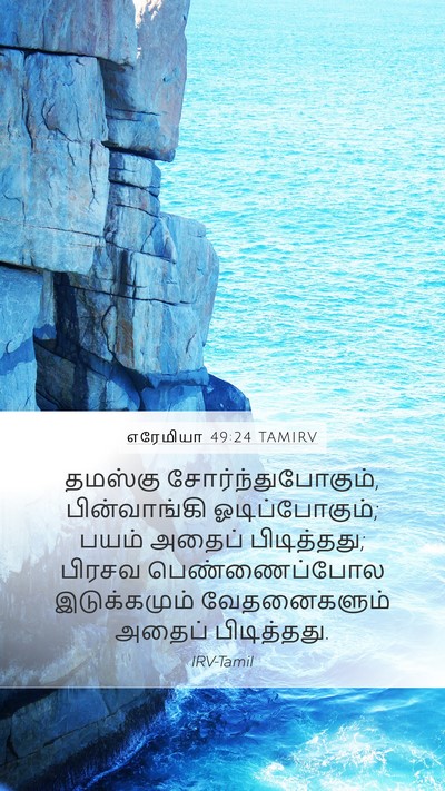 எரேமியா 49:24 TAMIRV Bible Verse Image