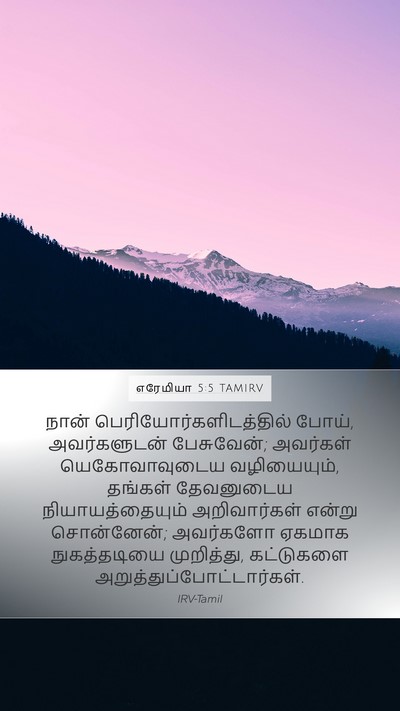 எரேமியா 5:5 TAMIRV Bible Verse Image