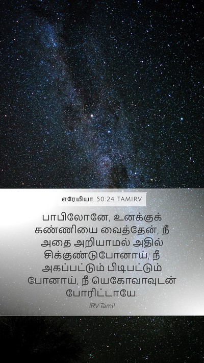 எரேமியா 50:24 TAMIRV Bible Verse Image